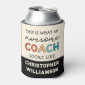 Funny Geweldige Coach | Persoonlijke Beste coach Blikjeskoeler (Blikje Voorkant)