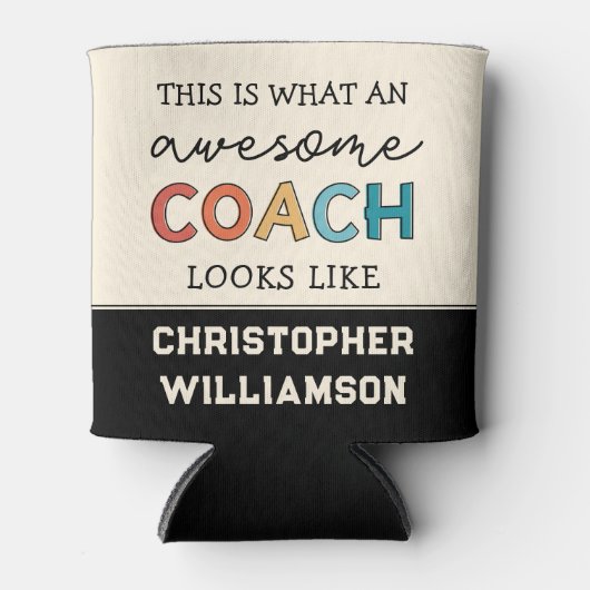 Funny Geweldige Coach | Persoonlijke Beste coach Blikjeskoeler (Voorkant)