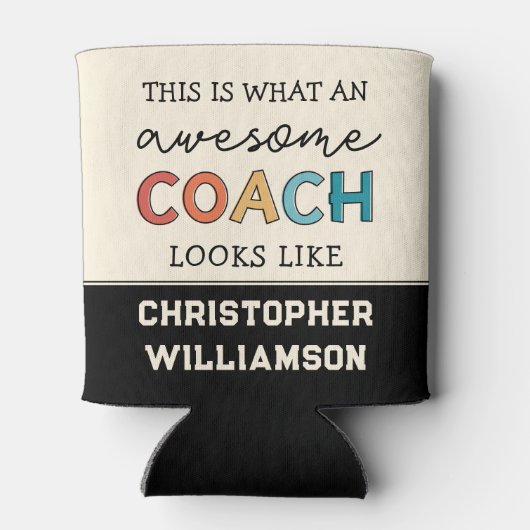 Funny Geweldige Coach | Persoonlijke Beste coach Blikjeskoeler (Achterkant)