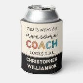 Funny Geweldige Coach | Persoonlijke Beste coach Blikjeskoeler (Blikje Achterkant)