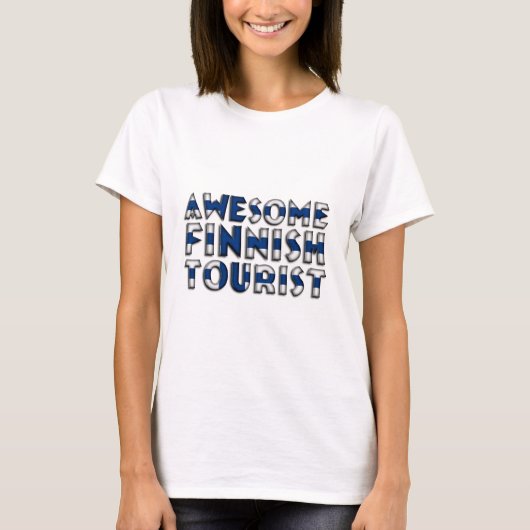 Funny Geweldige Finse topunipografie T-shirt (Voorkant)