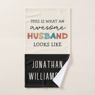 Funny Geweldige Husband Gifts Beste man ooit Handdoek