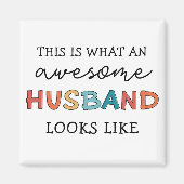 Funny Geweldige Husband Gifts | Beste man ooit Magneet (Voorkant)