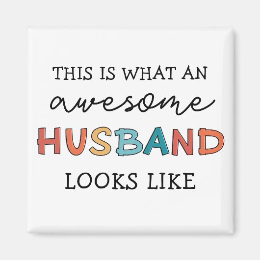 Funny Geweldige Husband Gifts | Beste man ooit Magneet (Voorkant)