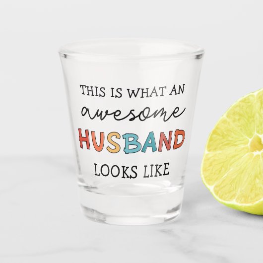Funny Geweldige Husband Gifts | Beste man ooit Shot Glas (Voorkant)