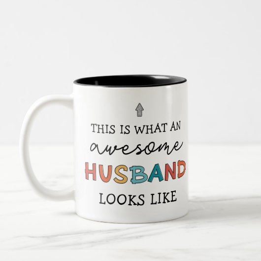 Funny Geweldige Husband Gifts | Beste man ooit Tweekleurige Koffiemok (Links)
