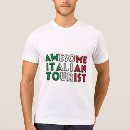 Funny Geweldige Italiaanse toeristenvlag Typografi T-shirt
