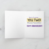 Funny Geweldige Paar Jubileum Kaart (Binnen)