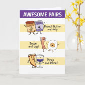 Funny Geweldige Paar Jubileum Kaart (Gele Bloem)