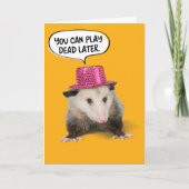 Funny Geweldige Possum Birthday Kaart (Voorkant)