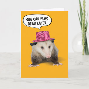 Funny Geweldige Possum Birthday Kaart