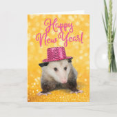 Funny Geweldige Possum New Years Kaart (Voorkant)
