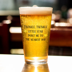 Funny Gezegde Beer Drink glasscherven Glas