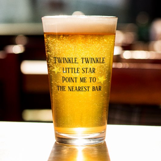 Funny Gezegde Beer Drink glasscherven Glas