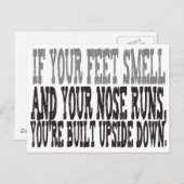 Funny gezegde briefkaart (Voorkant / Achterkant)