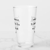 Funny Gezegde Drink Beer Pint Glas (Links)