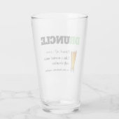 Funny Gezegde - Druncle Funny oom Glas (Achterkant)