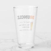 Funny Gezegde - Druncle Funny oom Glas (Achterkant)