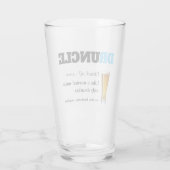 Funny Gezegde - Druncle Funny oom Glas (Achterkant)
