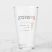 Funny Gezegde - Druncle Funny oom Glas (Achterkant)