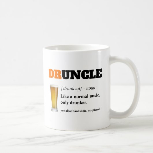 Funny Gezegde - Druncle Funny oom Koffiemok (Rechts)