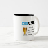 Funny Gezegde - Druncle Funny oom Tweekleurige Koffiemok (Voorkant rechts)