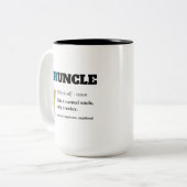 Funny Gezegde - Druncle Funny oom Tweekleurige Koffiemok (Voorkant links)