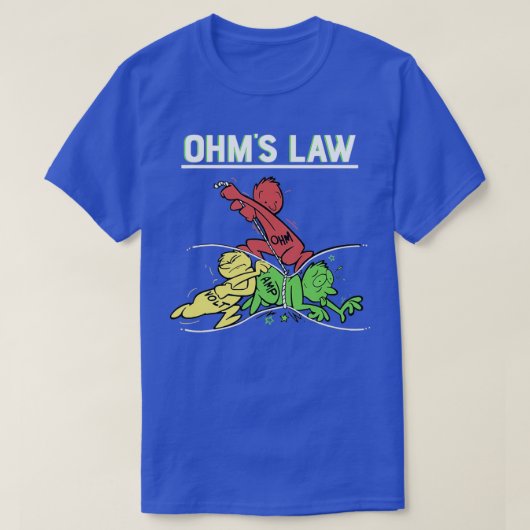 Funny Gezegde Engineering Ohms Law Amp Volt Electr T-shirt (Design voorkant)