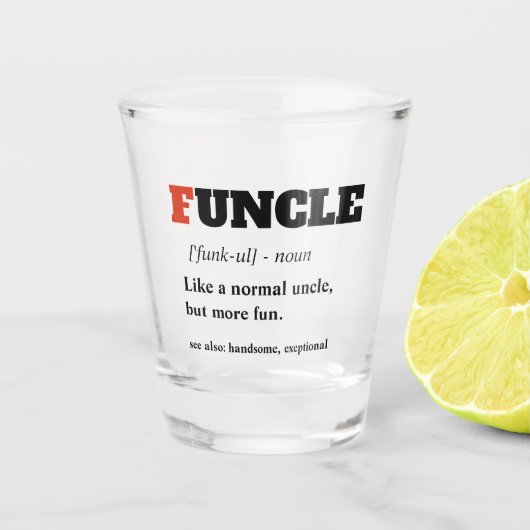 Funny Gezegde - Funnie Shot Glas (Voorkant)