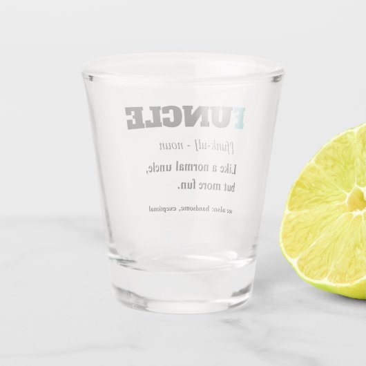 Funny Gezegde - Funnie Shot Glas (Achterkant)