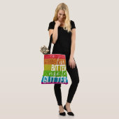 Funny Gezegde Gay Pride Humor Rainbow Glitter Tote Bag (Op model)