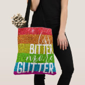 Funny Gezegde Gay Pride Humor Rainbow Glitter Tote Bag (Dichtbij)