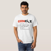 Funny Gezegde - GUNcle Funny Oom Pistool T-shirt (Voorkant volledig)
