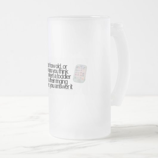 Funny gezegde matglas bierpul (Voorkant rechts)