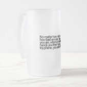 Funny gezegde matglas bierpul (Voorkant links)