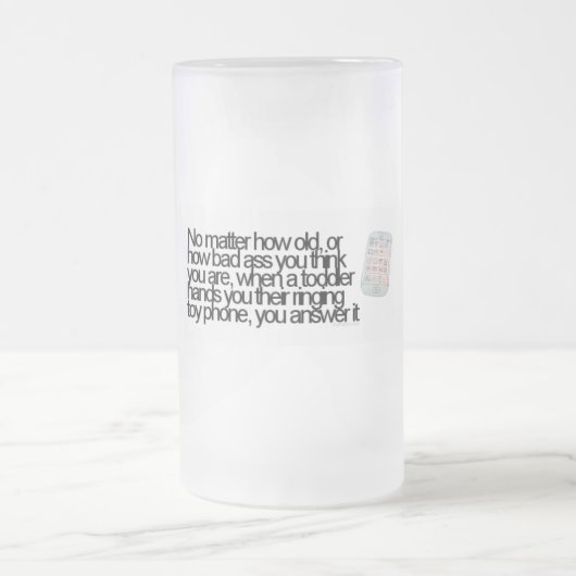 Funny gezegde matglas bierpul (Center)