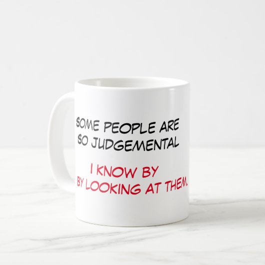 Funny gezegde mok koffie (Voorkant links)