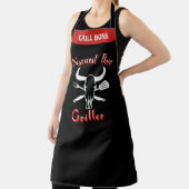 Funny Gezegde Natural Born Griller Zwart Chef Schort (Insitu)