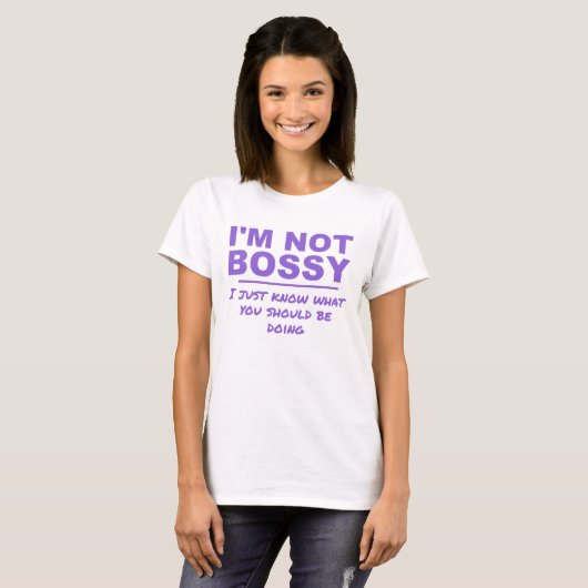 FUNNY GEZEGDE OVER HET BOSS T-SHIRT (Voorkant volledig)