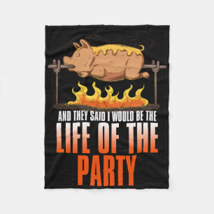 Funny Gezegde Roasted Rotisserie Pork Lover Foo Fleece Deken