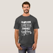Funny Gezegde Sarcasm Exercise Hand Lettering T-shirt (Voorkant volledig)