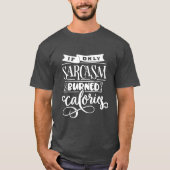 Funny Gezegde Sarcasm Exercise Hand Lettering T-shirt (Voorkant)