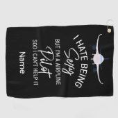 Funny gezegde voor golfer golfhanddoek (Horizontaal)