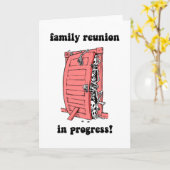 Funny-gezinshereniging Kaart (Gele Bloem)