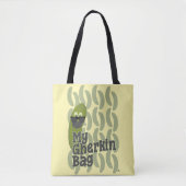 Funny Gherkin Fashion Parody Design Tote Bag (Voorkant)