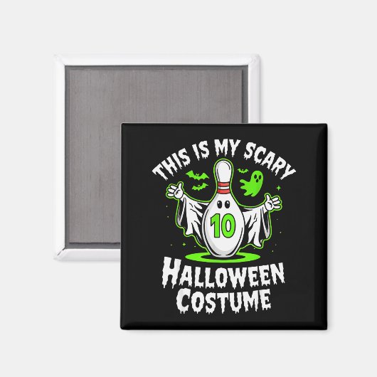 Funny Ghost Bowling League Team Halloween Humor De Magneet (Voorkant / Achterkant)