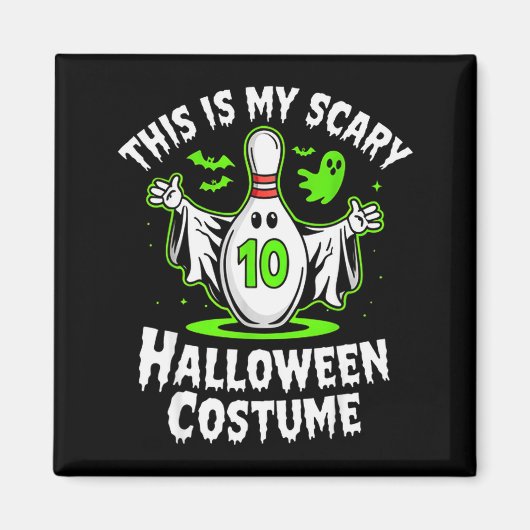 Funny Ghost Bowling League Team Halloween Humor De Magneet (Voorkant)