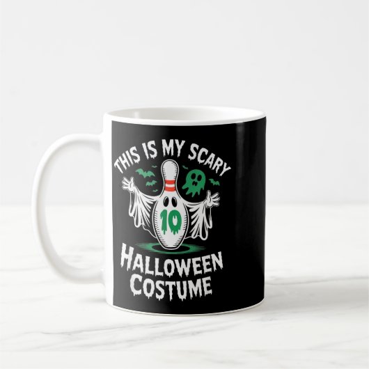 Funny Ghost Bowling League Team Halloween Humor Te Koffiemok (Links)
