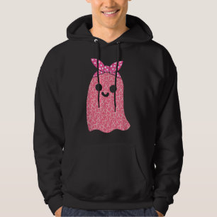 Funny Ghost Breast Cancer is Boo Sheet Halloween P Hoodie
