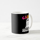 Funny Ghost Candy Security Halloween Costume Hallo Koffiemok (Voorkant rechts)